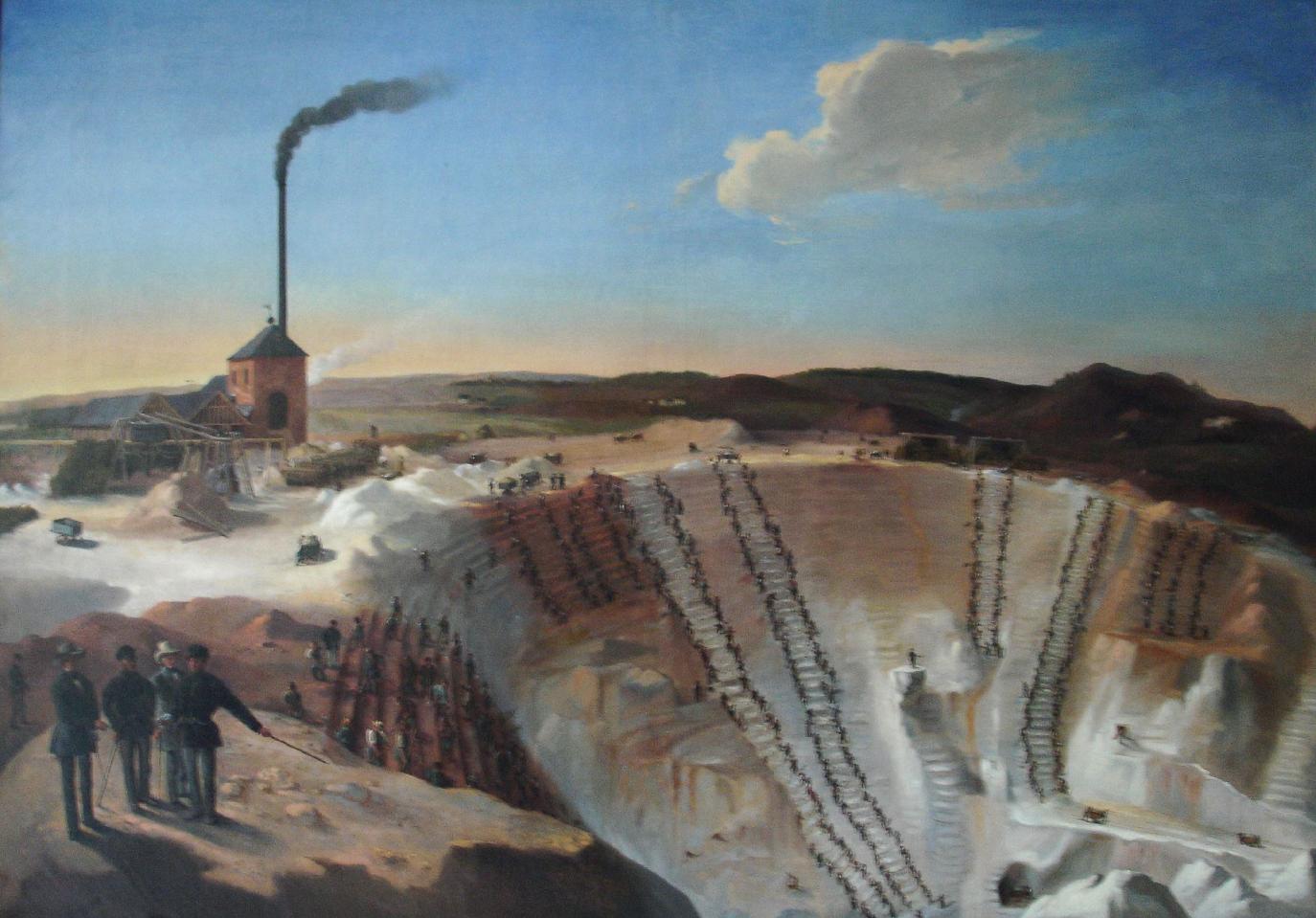 Die Mechernicher Bleigrube um 1860
